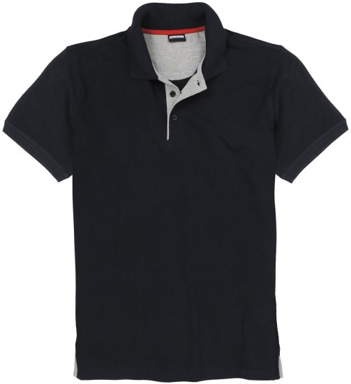 Adamo Pablo Comfort fit Polo Shirt Black - Polo - Polo Uomo Taglie Forti