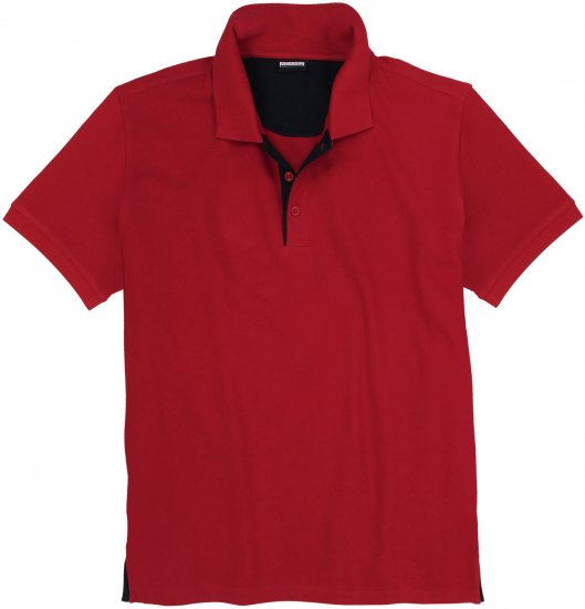 Adamo Pablo Comfort fit Polo Shirt Red - Polo - Polo Uomo Taglie Forti