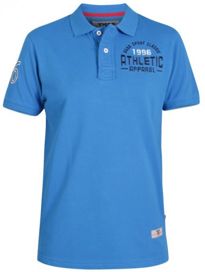 D555 Parker Polo Blue - Polo - Polo Uomo Taglie Forti