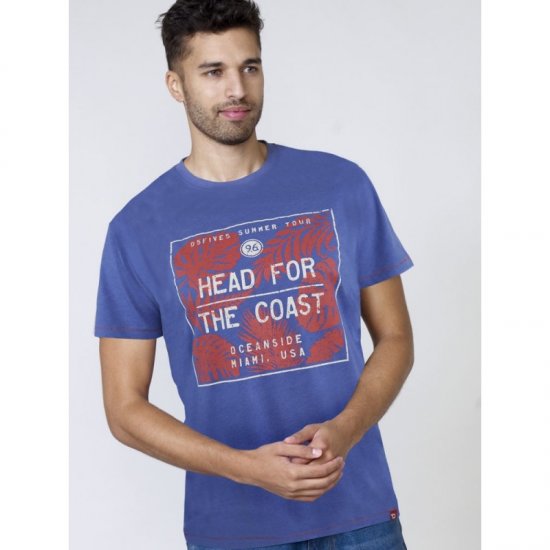D555 Arizona T-shirt Blue - Magliette - Magliette Uomo Taglie Forti