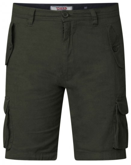 D555 Larry Cargo Shorts Khaki - Shorts - Pantaloncini Uomo Taglie Forti