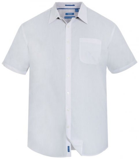 D555 Delmar Easy Iron-Shirt White - Camicie - Camicie Taglie Forti Uomo