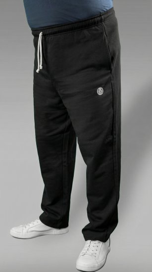 20 Nodi Ponente Long Leg Sports Pants in Combed Fleece Cotton Black - Pantaloni & pantaloncini tuta - Pantaloni Tuta Uomo Taglie Forti