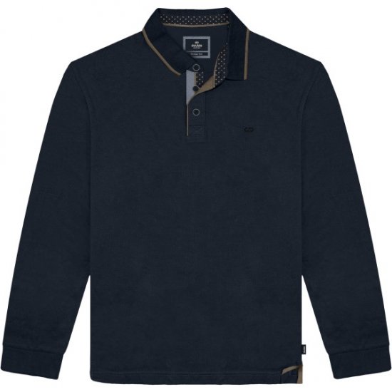 Double Outfitters PS-3098 Polo Shirt Print Navy - Polo - Polo Uomo Taglie Forti