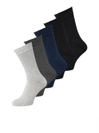 Jack & Jones Basic Calzini in bambù Nero confezione da 5 - Intimo & costumi da bagno - Intimo Taglie Forti Uomo