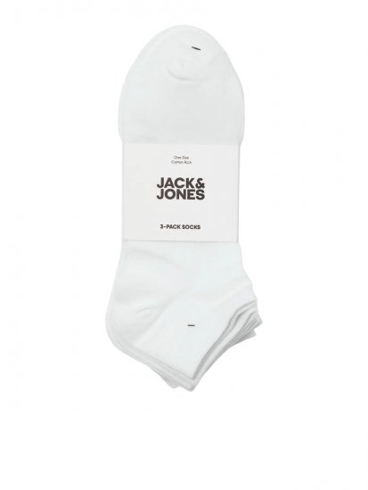 Jack & Jones Louis Calzini Bianco confezione da 3 - Intimo & costumi da bagno - Intimo Taglie Forti Uomo