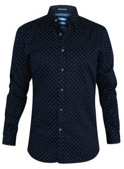 D555 Rashard Long Sleeve Printed Shirt - Camicie - Camicie Taglie Forti Uomo