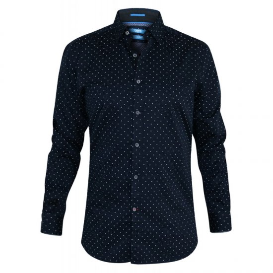 D555 Rashard Long Sleeve Printed Shirt - Camicie - Camicie Taglie Forti Uomo