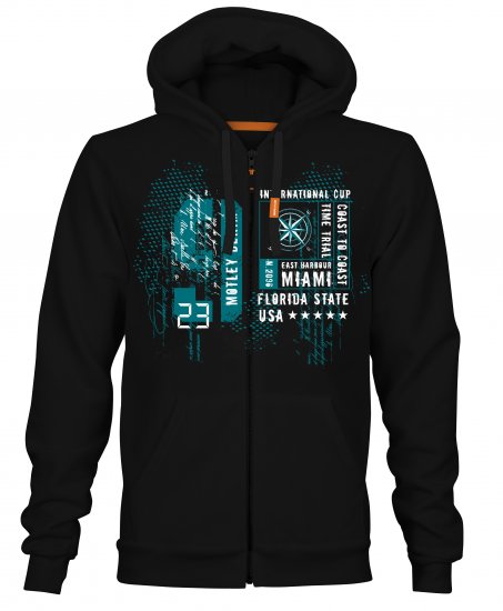 Motley Denim Reading Hoodie Black - Felpe & felpe con cappuccio - Felpe & Felpe con Cappuccio Uomo Taglie Forti