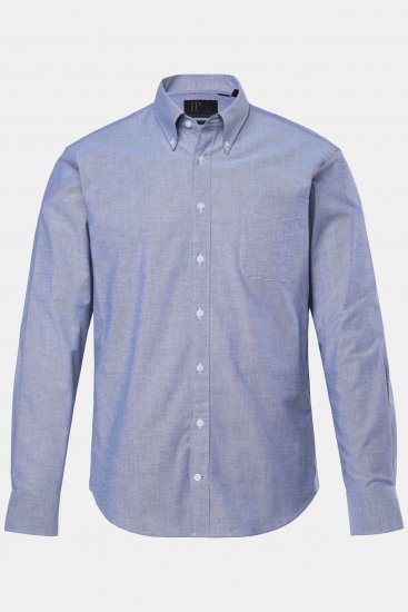 JP1880 Oxford Shirt Long Sleeve Denim Blue - Camicie - Camicie Taglie Forti Uomo