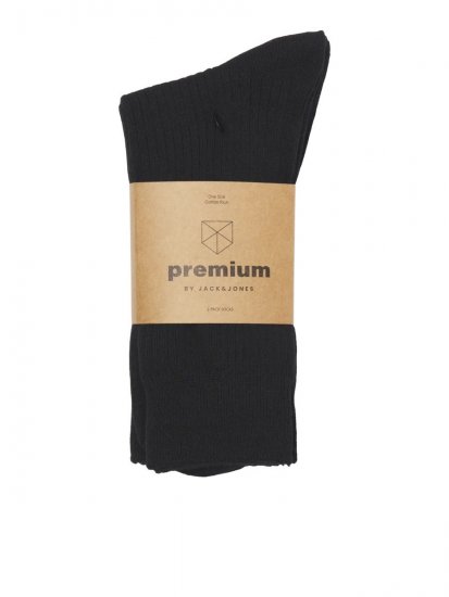 Jack & Jones Premium Calzini Nero confezione da 2 - Intimo & costumi da bagno - Intimo Taglie Forti Uomo