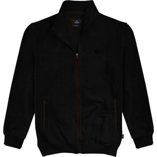 Double Outfitters SEL-1168 Felpa con zip Nero - Felpe & felpe con cappuccio - Felpe & Felpe con Cappuccio Uomo Taglie Forti