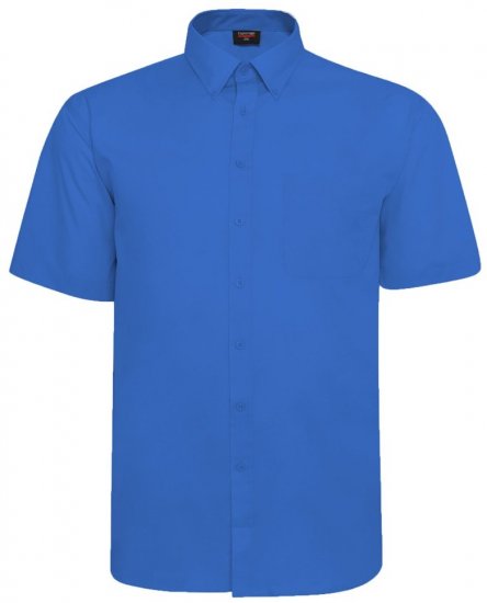 Espionage SH149 camicia a maniche corte blu - Camicie - Camicie Taglie Forti Uomo