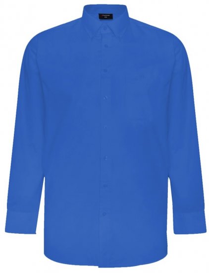 Espionage SH150 camicia a maniche lunghe blu - Camicie - Camicie Taglie Forti Uomo