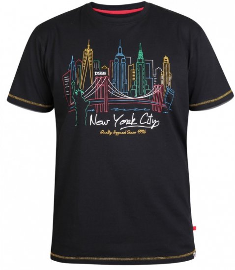 D555 Shelby T-shirt Black - Magliette - Magliette Uomo Taglie Forti
