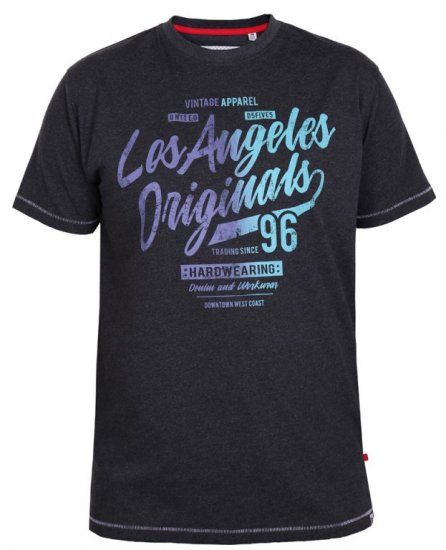 D555 Simmons T-shirt Black - Magliette - Magliette Uomo Taglie Forti