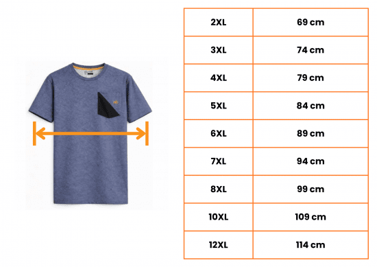 Motley Denim Milan T-shirt Indigo chiaro - Magliette - Magliette Uomo Taglie Forti