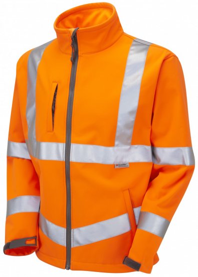 Leo Buckland Softshell Jacket Orange - Abbigliamento da lavoro - Abbigliamento da Lavoro Taglie Forti Uomo