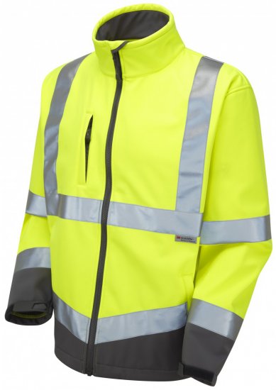Leo Buckland Softshell Jacket Yellow - Abbigliamento da lavoro - Abbigliamento da Lavoro Taglie Forti Uomo