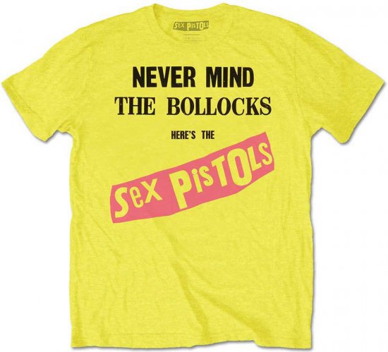 Sex Pistols Never Mind The Bollocks T-shirt Yellow - Magliette - Magliette Uomo Taglie Forti