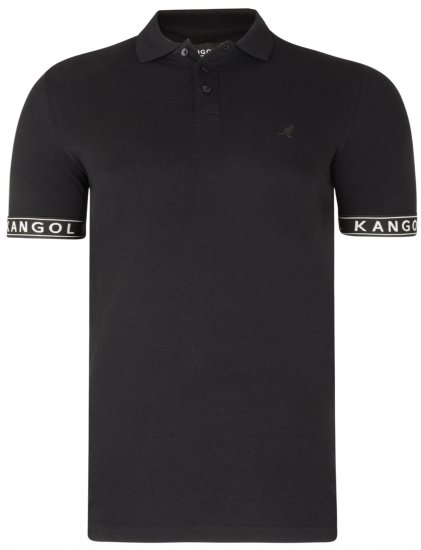 Kangol Steep Polo Black - Polo - Polo Uomo Taglie Forti