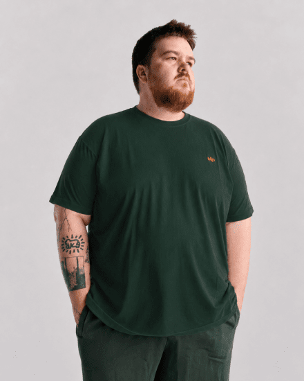 Motley Denim Stockholm T-shirt Racing Green - Magliette - Magliette Uomo Taglie Forti