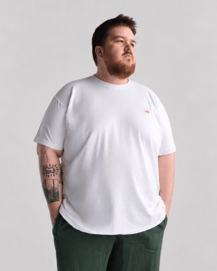 Motley Denim Stockholm T-shirt White - Magliette - Magliette Uomo Taglie Forti