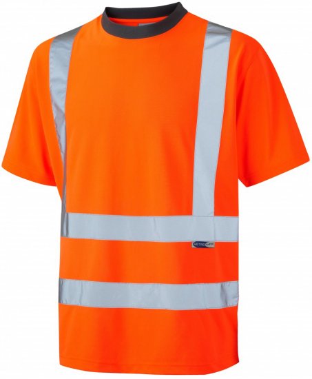 Leo Braunton Coolviz T-shirt Hi-Vis Orange - Abbigliamento da lavoro - Abbigliamento da Lavoro Taglie Forti Uomo