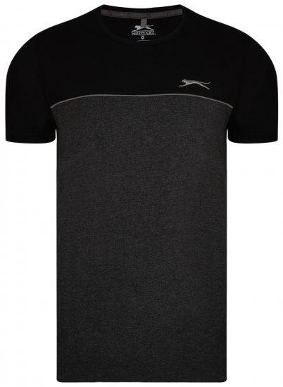 Slazenger Tarique T-shirt Black - Magliette - Magliette Uomo Taglie Forti