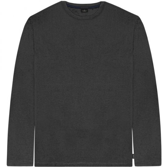 Double Outfitters TS-9170 Long Sleeve T-Shirt Anthracite - Magliette - Magliette Uomo Taglie Forti