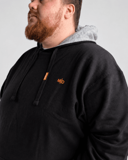 Motley Denim Riga Hoodie Black - Felpe & felpe con cappuccio - Felpe & Felpe con Cappuccio Uomo Taglie Forti