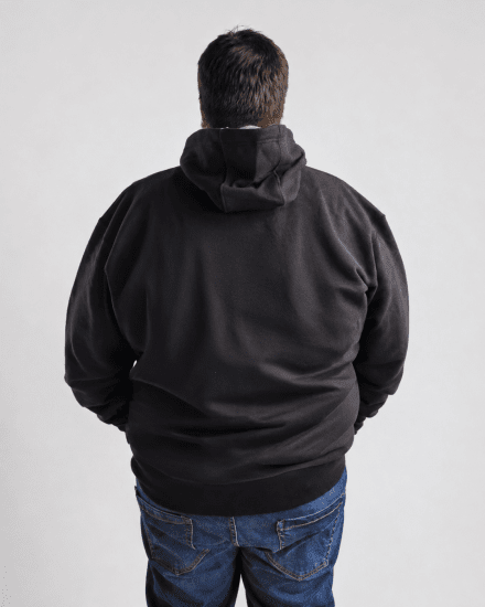 Motley Denim Riga Hoodie Black - Felpe & felpe con cappuccio - Felpe & Felpe con Cappuccio Uomo Taglie Forti