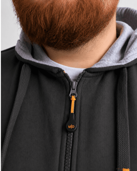 Motley Denim Copenhagen Hoodie Charcoal - Felpe & felpe con cappuccio - Felpe & Felpe con Cappuccio Uomo Taglie Forti