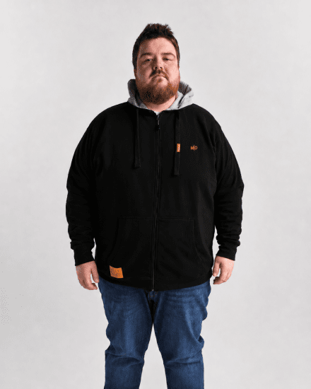Motley Denim Copenhagen Hoodie Black - Felpe & felpe con cappuccio - Felpe & Felpe con Cappuccio Uomo Taglie Forti