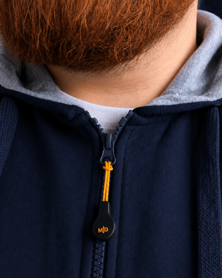 Motley Denim Copenhagen Hoodie Navy - Felpe & felpe con cappuccio - Felpe & Felpe con Cappuccio Uomo Taglie Forti
