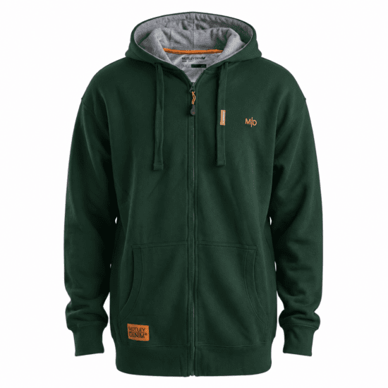 Motley Denim Copenhagen Hoodie Racing Green - Felpe & felpe con cappuccio - Felpe & Felpe con Cappuccio Uomo Taglie Forti