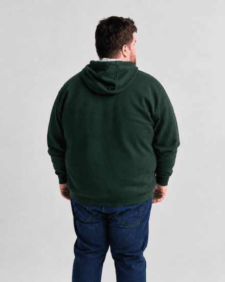 Motley Denim Copenhagen Hoodie Racing Green - Felpe & felpe con cappuccio - Felpe & Felpe con Cappuccio Uomo Taglie Forti