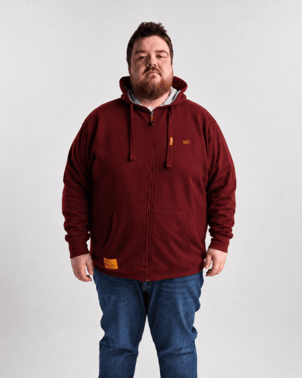 Motley Denim Copenhagen Hoodie Red - Felpe & felpe con cappuccio - Felpe & Felpe con Cappuccio Uomo Taglie Forti