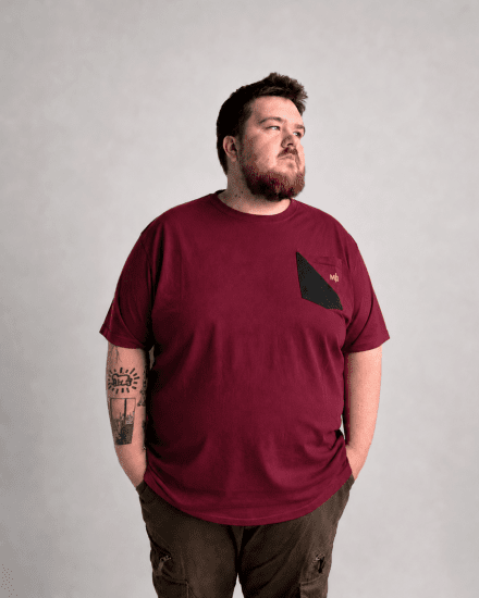 Motley Denim Milan T-shirt Rosso - Magliette - Magliette Uomo Taglie Forti
