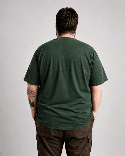 Motley Denim Milan T-shirt Verde racing - Magliette - Magliette Uomo Taglie Forti