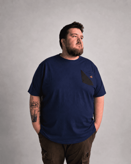 Motley Denim Milan T-shirt Blu navy - Magliette - Magliette Uomo Taglie Forti