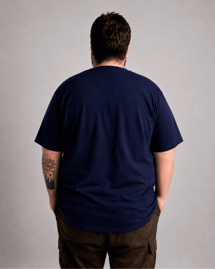 Motley Denim Milan T-shirt Blu navy - Magliette - Magliette Uomo Taglie Forti