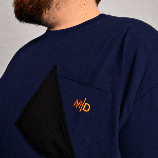Motley Denim Milan T-shirt Blu navy - Magliette - Magliette Uomo Taglie Forti