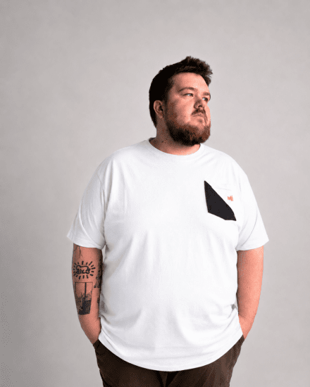 Motley Denim Milan T-shirt Bianco - Magliette - Magliette Uomo Taglie Forti
