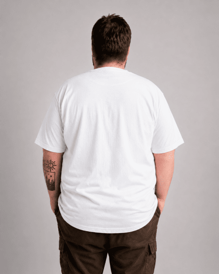 Motley Denim Milan T-shirt Bianco - Magliette - Magliette Uomo Taglie Forti
