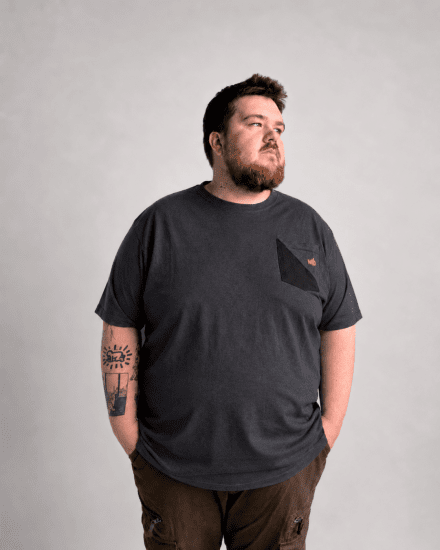Motley Denim Milan T-shirt Antracite - Magliette - Magliette Uomo Taglie Forti