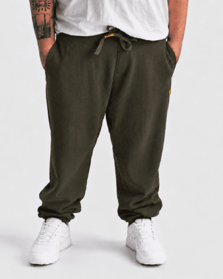 Motley Denim Berlin Sweatpants Dark Khaki - Pantaloni & pantaloncini tuta - Pantaloni Tuta Uomo Taglie Forti