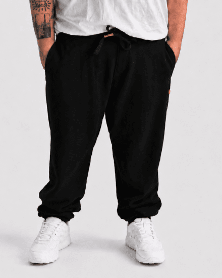 Motley Denim Berlin Sweatpants Black - Pantaloni & pantaloncini tuta - Pantaloni Tuta Uomo Taglie Forti