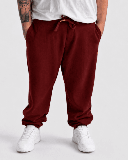 Motley Denim Berlin Sweatpants Red - Pantaloni & pantaloncini tuta - Pantaloni Tuta Uomo Taglie Forti