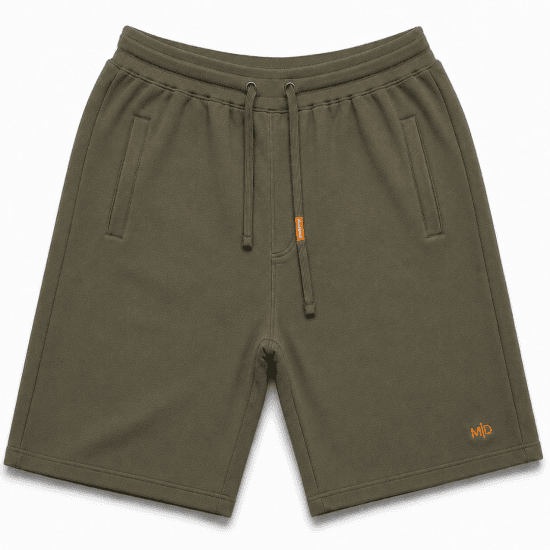 Motley Denim Paris Sweatshorts Dark Khaki - Pantaloni & pantaloncini tuta - Pantaloni Tuta Uomo Taglie Forti